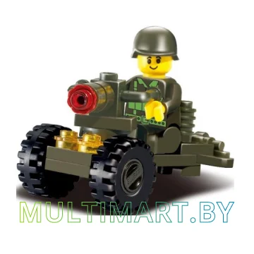 Конструктор Sluban Армия M38-B0118 Противотанковая пушка